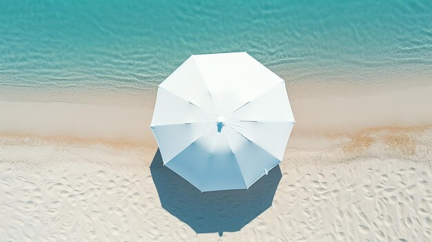 Opened umbrella isolated on plane background