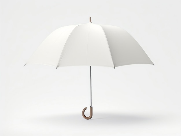 Opened umbrella mockup with isolated background