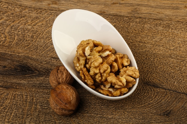 Opened walnuts