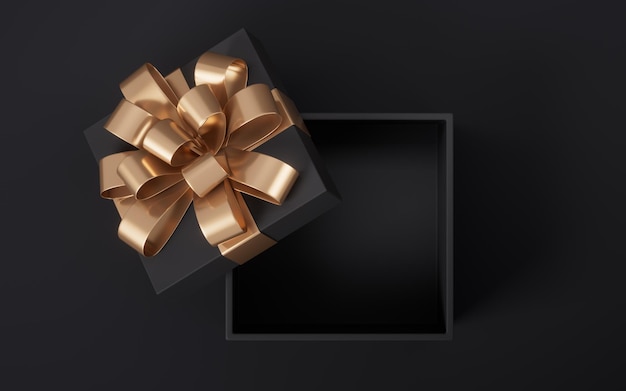 Opening gift box festivals and celebrations 3d rendering