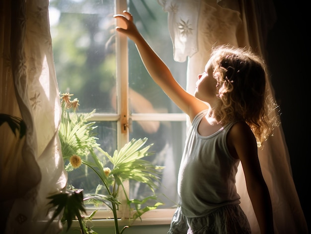 Opening a window to breathe fresh air