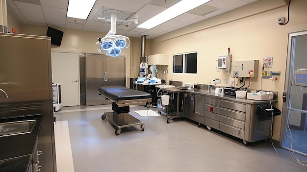 Operating medical room in hospital