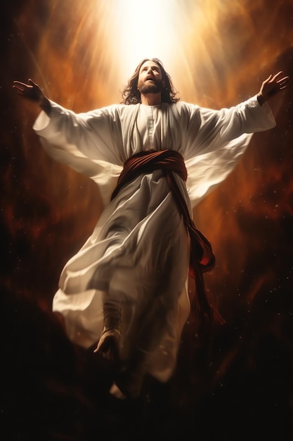 Opgang dag van Jezus Christus of opstanding dag van de zoon van God Goede vrijdag Opgang dag concept