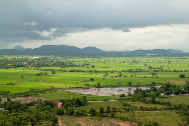 Opgeslagen landschap in Thailand