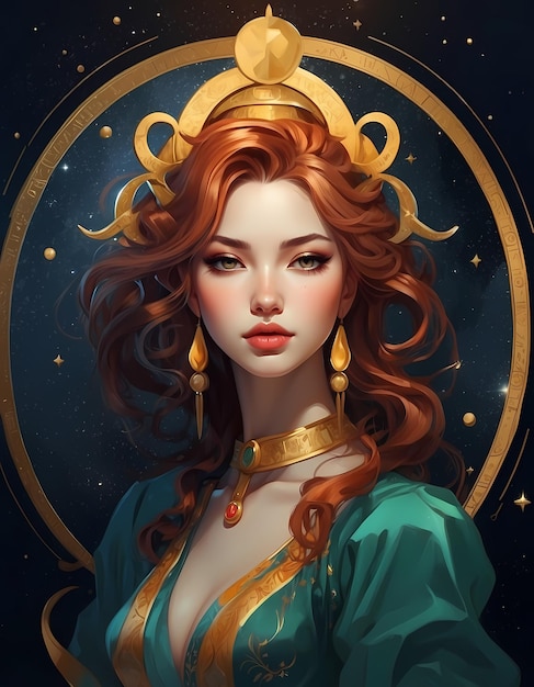 Ophiuchus Woman Zodiac signs concept