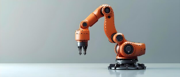Foto opkomend tijdperk van automatisering de symfonie van robotica en industrie concept automation robotica industrie technologie innovatie
