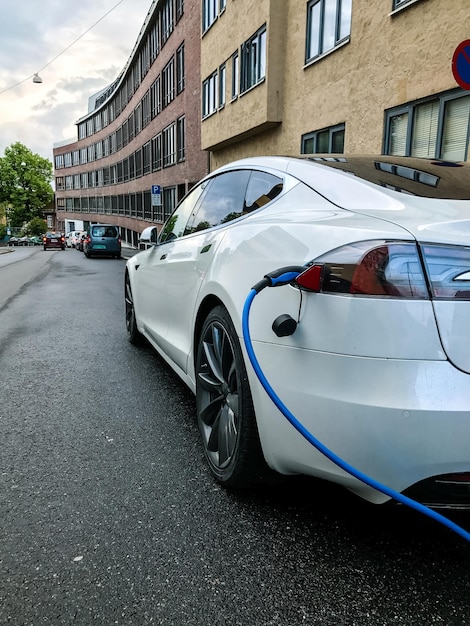 Oplaadpunt voor elektrische auto's in oslo