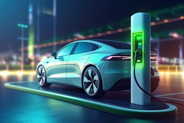 Opladen van EV-auto-energiecentrale klaar