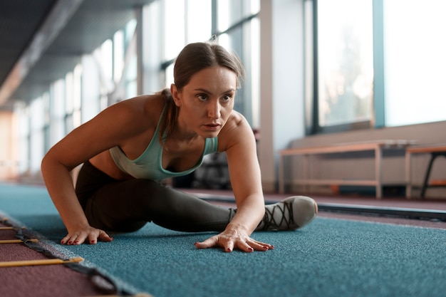 Foto opleiding van personen voor atletiek