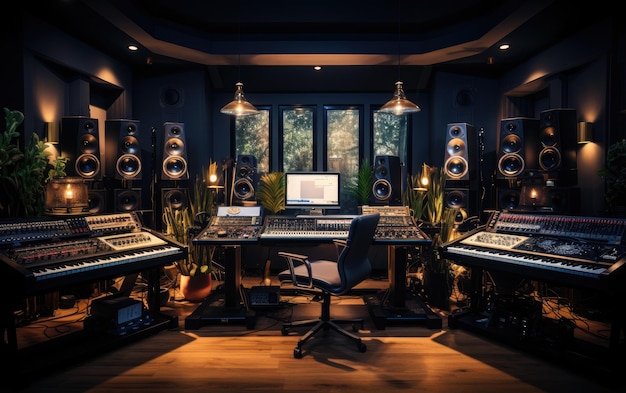 Opname booths Harmony in de muziekproductie studio