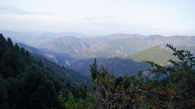 Opname van de Nanital bergen in Uttrakhand