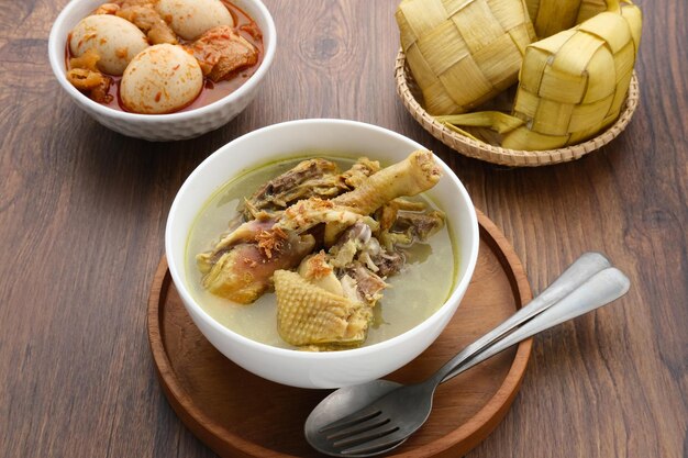 Opor Ayam Indonesian traditional food made from chicken cooked with coconut milk and spices