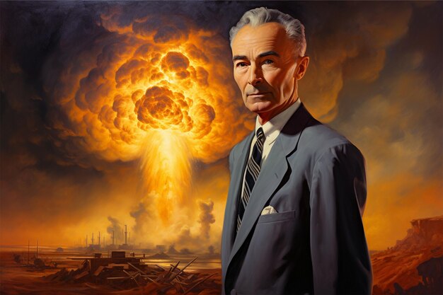 Oppenheimer Portrait Atomic