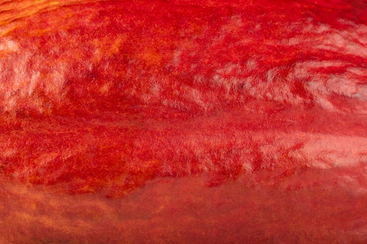 Foto oppervlak met textuur van cacaovruchtenschil.