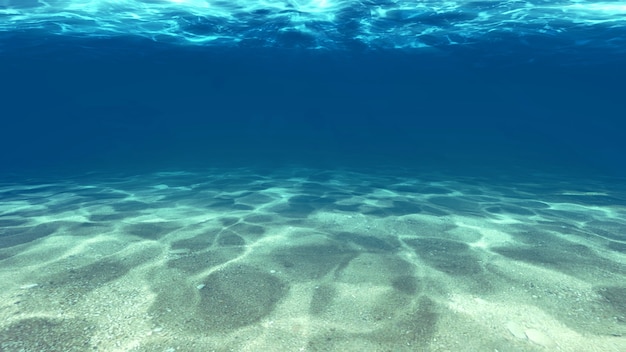 Oppervlak van het zand onder water