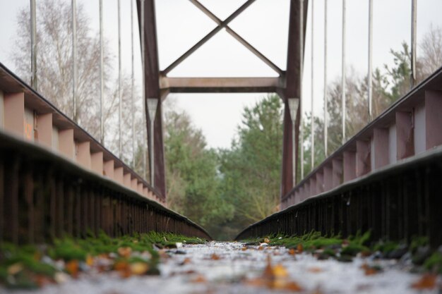 Foto oppervlakte van het spoor