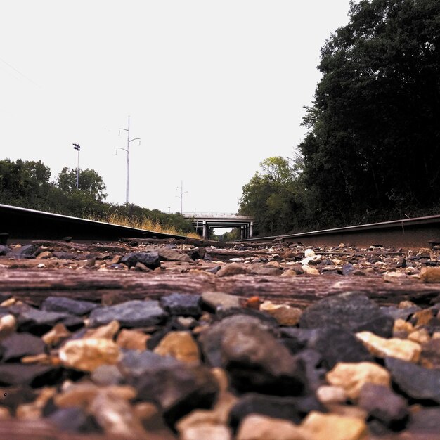 Foto oppervlakte van het spoor