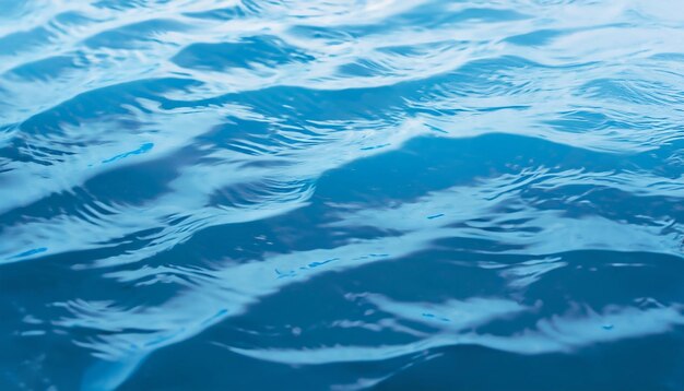 Oppervlakte van water blauwe golf achtergrond water bovenaanzicht