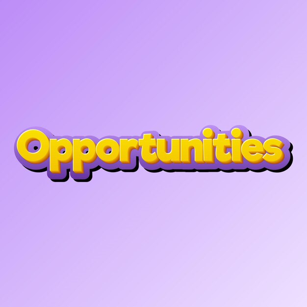 Opportunities text effect gold jpg attractive background card photo