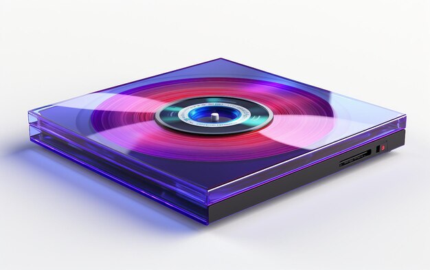 Photo optical drive cddvdbluray isolated on transparent background