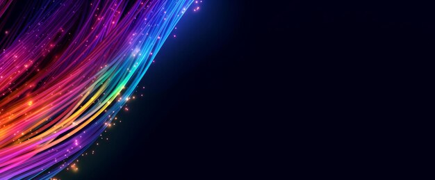 Optical fiber banner Generate Ai