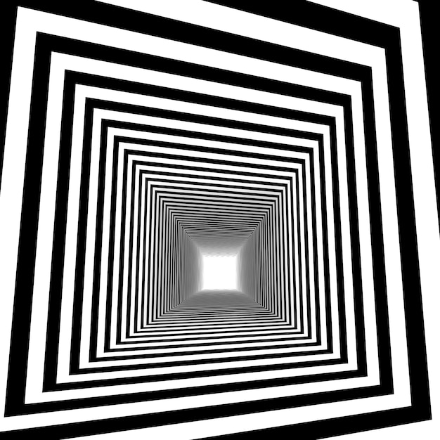 optical illusion., 3d abstract tunnel