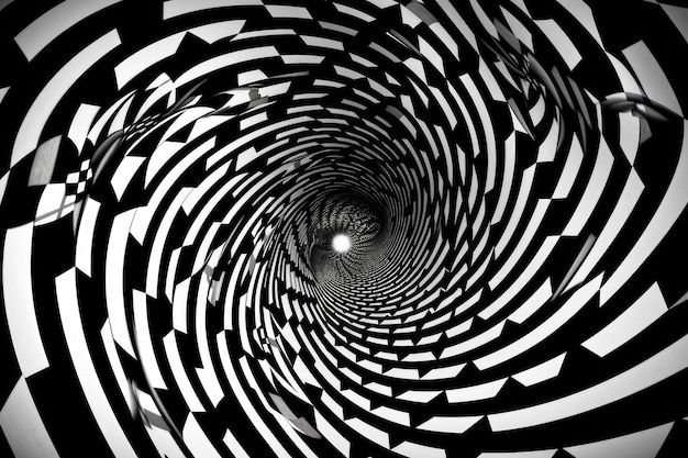 Premium Photo  Optical illusion of spinning circles in black and