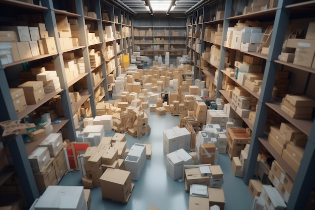 Optimized Inventory Management A 3D Store Shop with Immersive 4K Results Generative AI
