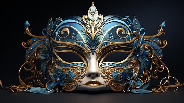 Opulent Elegance Festive Venetian Carnival Mask