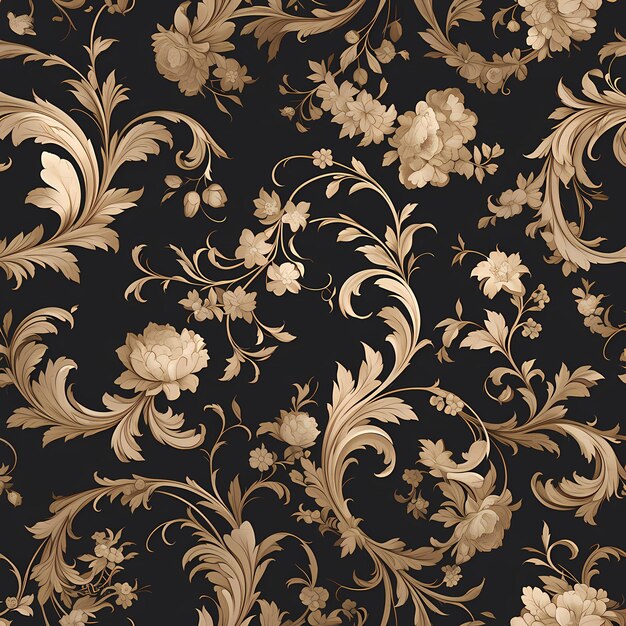 Opulent Gold and Black Textured Fabric