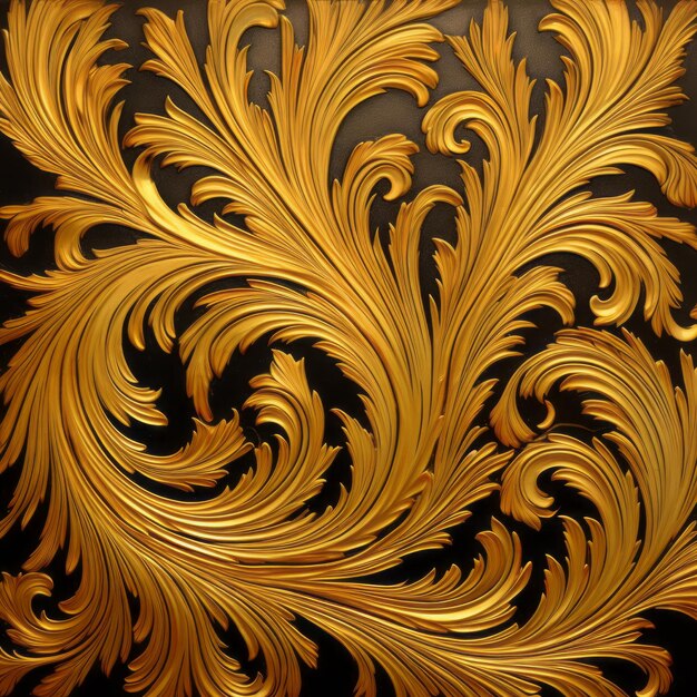 Opulent Gold Unveiling the Elegance of Patterned Paintings