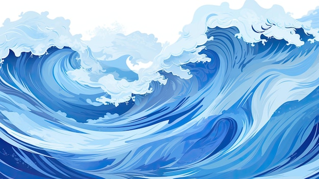 Opwindende turquoise oceaan golven perfect voor een zwembadfeest thema