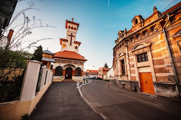 Union Square가 있는 Oradea Romania Piata Unirii 아르누보의 수도 루마니아의 Western Transylvania 유럽의 역사적인 문화 도시
