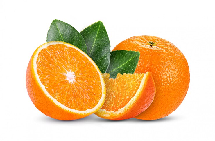 Photo orang fruit isolated on white surface