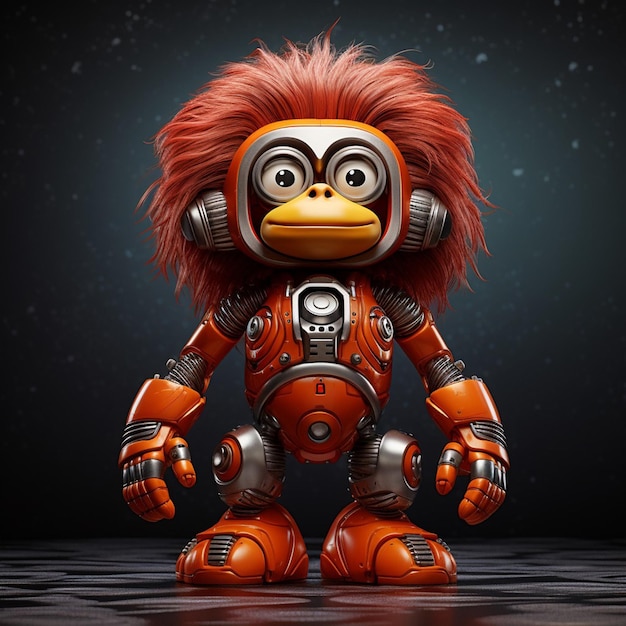 Орангутан в костюме астронавта
