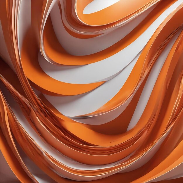 Orange 3d effect abstract background