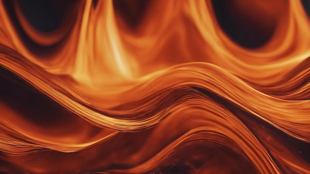 Photo orange abstract art background fire flame texture and wave lines for classic luxury design