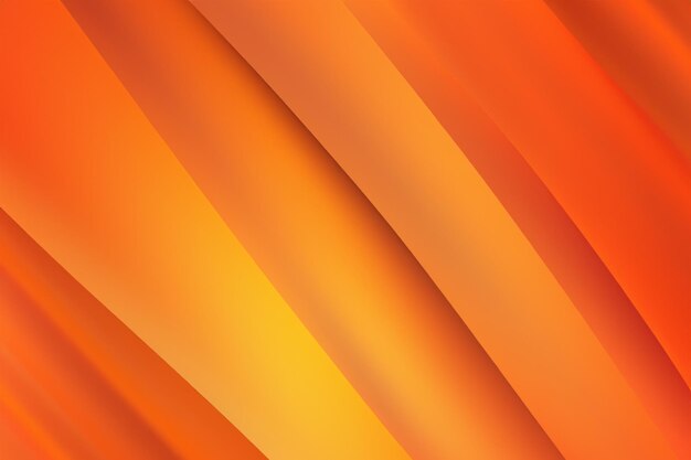 Photo the orange abstract background of smooth lines wallpaper