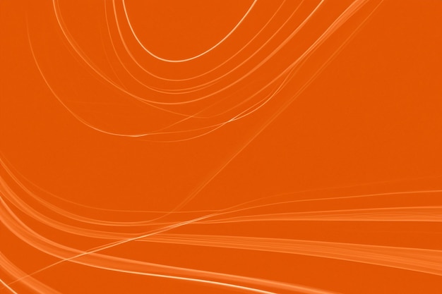 the orange abstract background of smooth lines