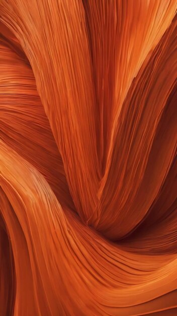 The orange abstract background of smooth lines