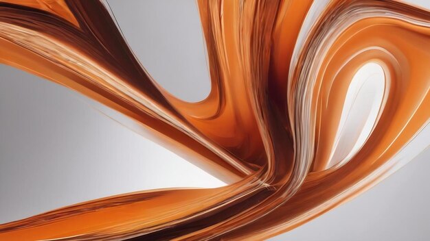 The orange abstract background of smooth lines