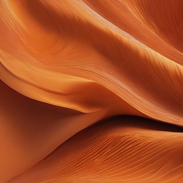 The orange abstract background of smooth lines