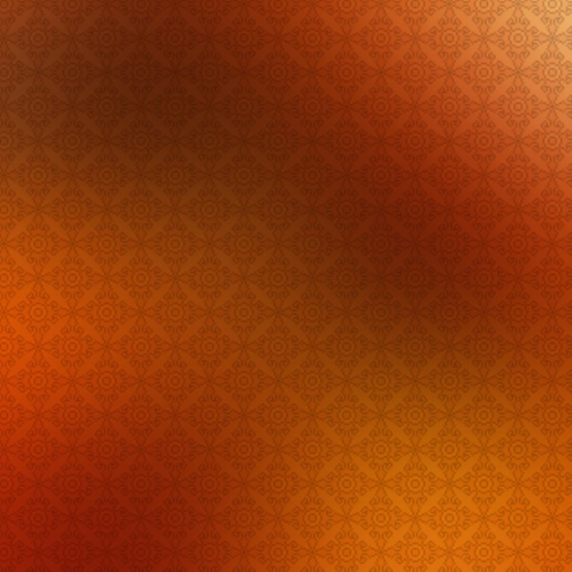 Orange abstract background with floral pattern Seamless pattern