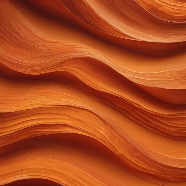 Orange abstract background with waves