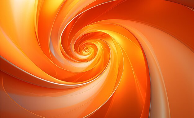 Orange abstract spiral