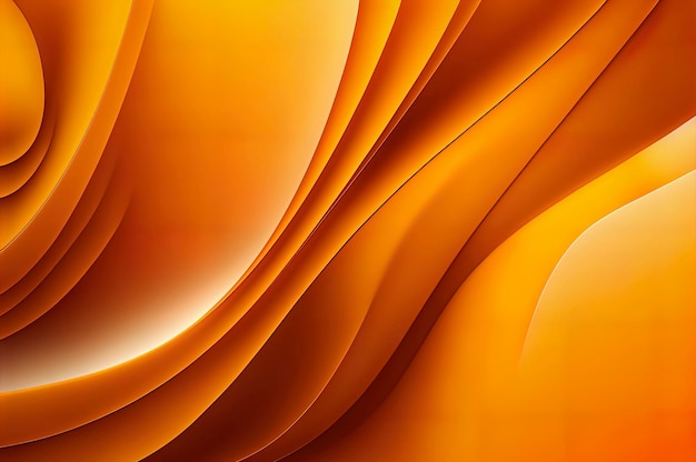 オレンジ色の抽象的な波の壁紙オレンジ色の背景オレンジ色