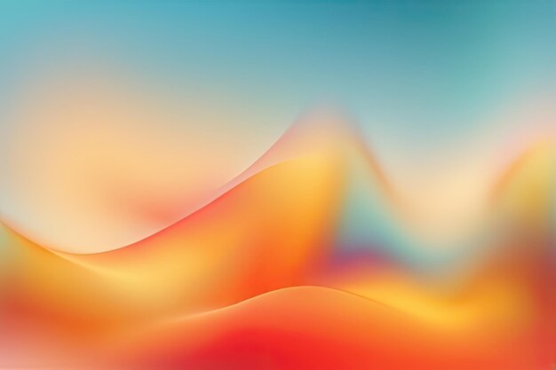 orange aesthetic background 3d twisted fluid shapes vector