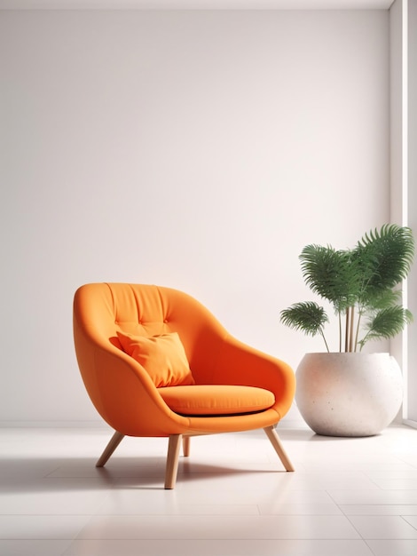 An Orange Armchair