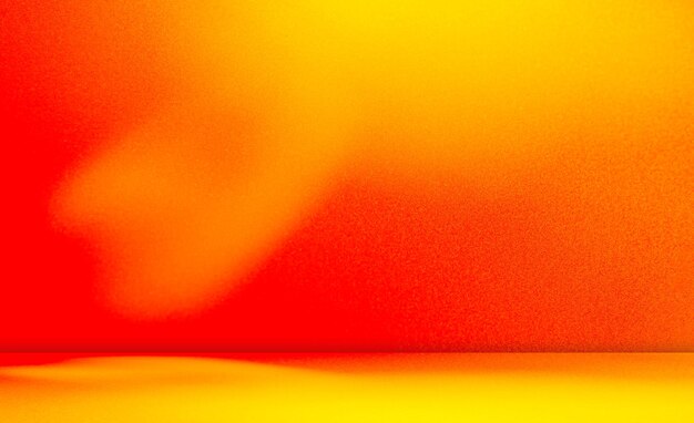 Orange background studio light red color solid yellow empty plain room gradient stage