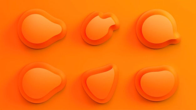 An orange background with a cutout of fruit and a pear on it.